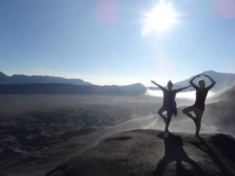 Bromo Vulkaan - Maanlandschap van de Bromo vulkaan
