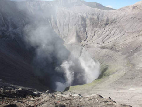 Bromo Vulkaan - Bromo krater