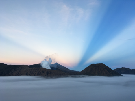 Bromo Vulkaan - Daar boven op die berg...