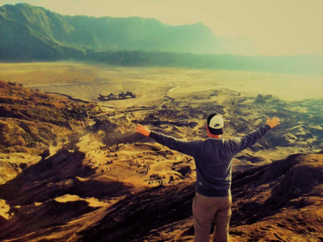 Bromo Vulkaan - Uitzicht vanaf de Bromo vulkaan
